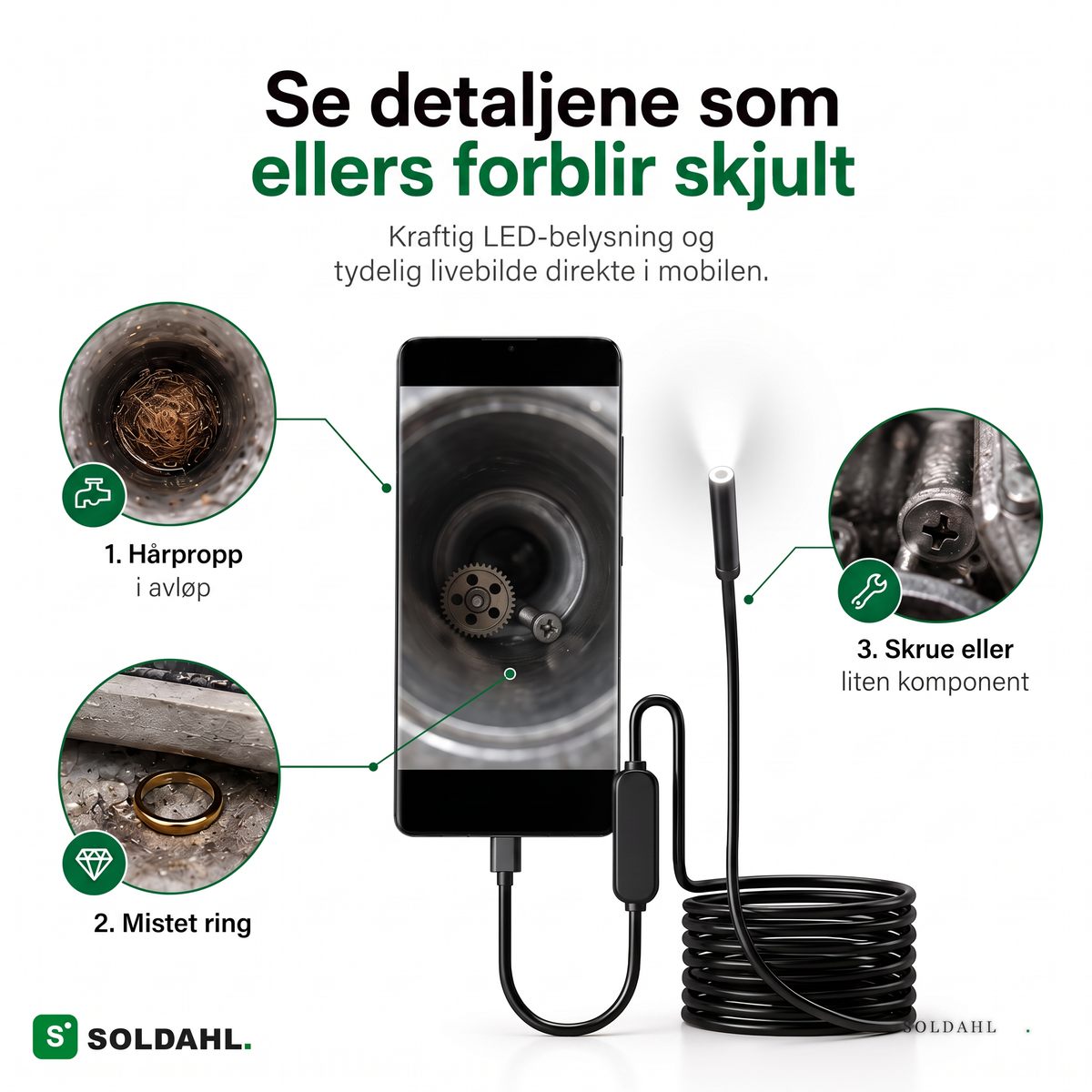 Se detaljene som ellers forblir skjult, live via mobilen