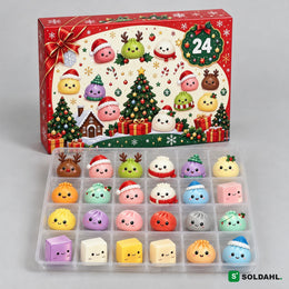 Soldahl® Mjukjul | Squishy-julekalender med 24 figurer