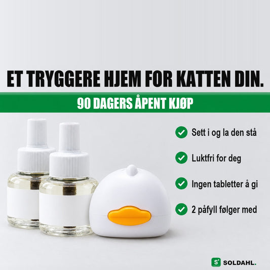 Soldahl Lugnhem feromondiffuser med 2 påfyll, 90 dagers åpent kjøp