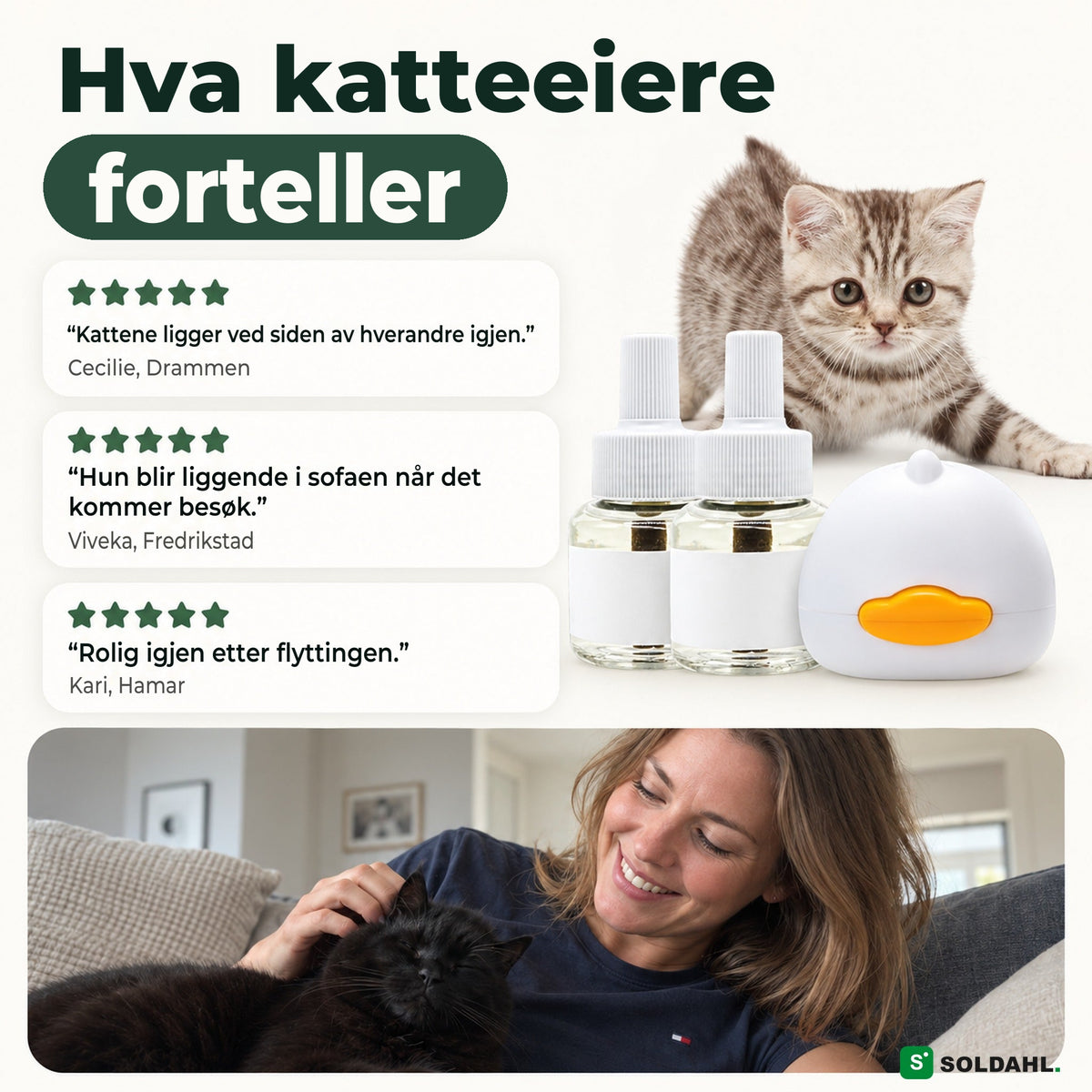 Katteeiere forteller om en roligere hverdag med Lugnhem