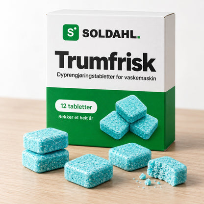 Trumfrisk-pakke med 12 tabletter, rekker et helt år