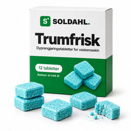 Soldahl® Trumfrisk dyprengjøringstabletter for vaskemaskin | fjerner sur lukt og belegg