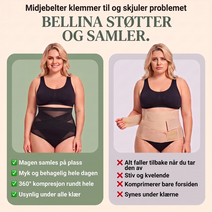 Slutt å kle deg rundt magen.