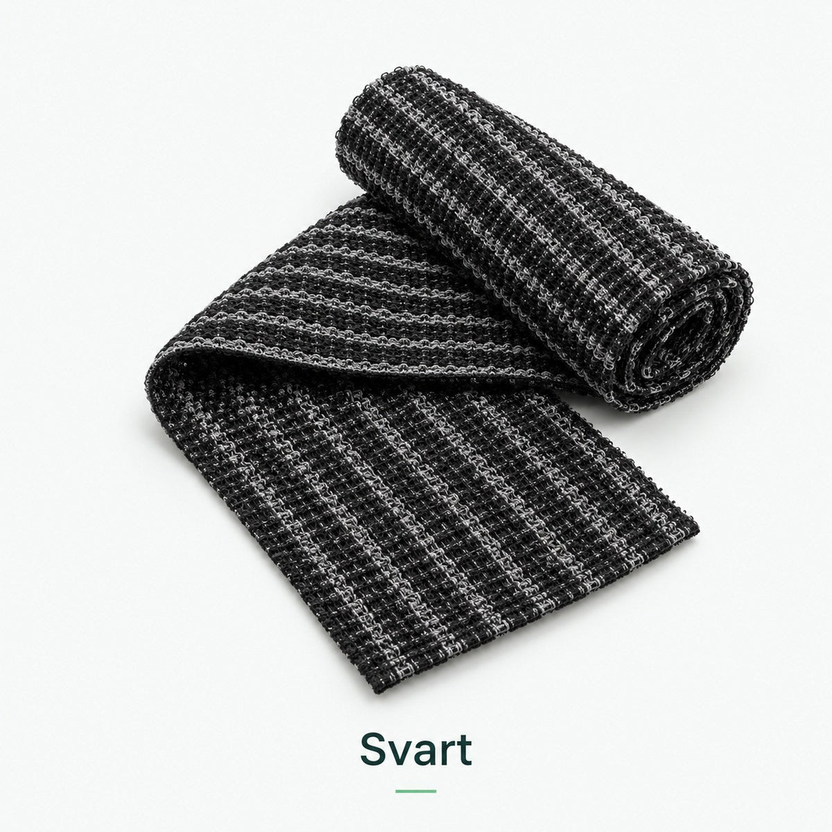 Eksfolierende dusjhåndkle i fargen svart