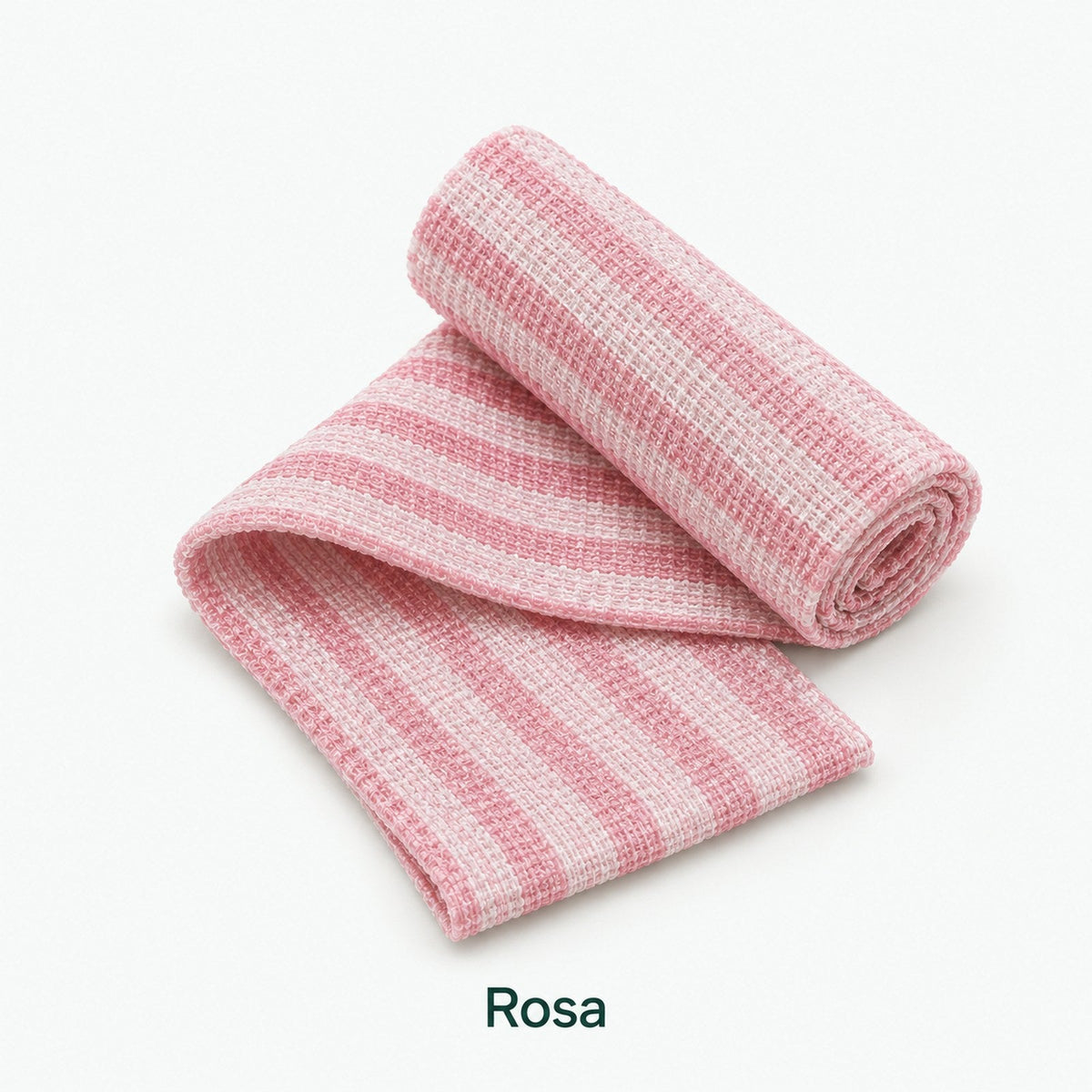 Eksfolierende dusjhåndkle i fargen rosa