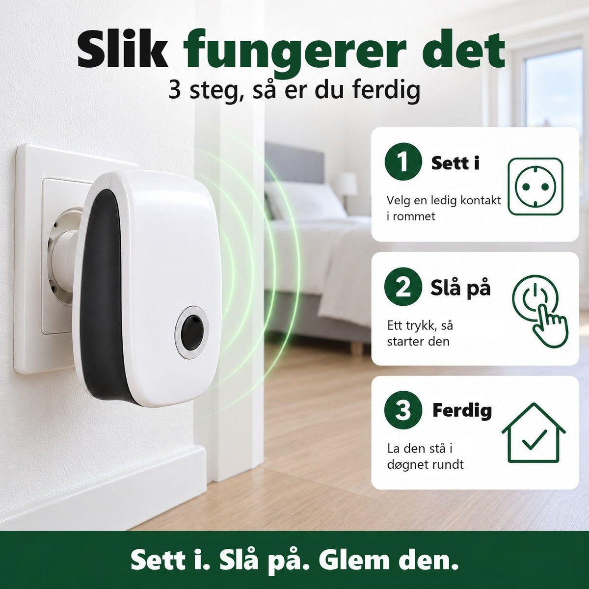 Slik fungerer Tystvakt: sett i, slå på, la den stå i døgnet rundt