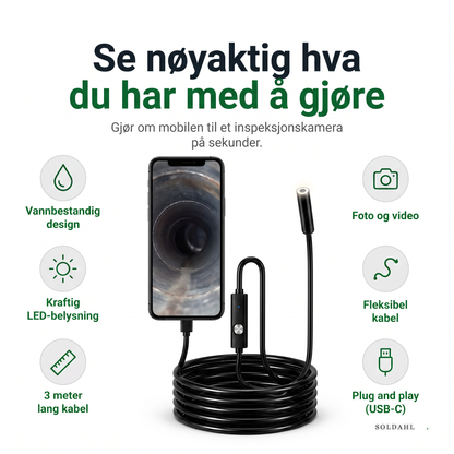Se nøyaktig hva du har med å gjøre, vannbestandig, LED, plug and play