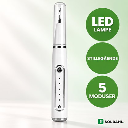 Soldahl Tandro tannsteinsfjerner for hund med fem moduser, LED-lampe og tannspeil
