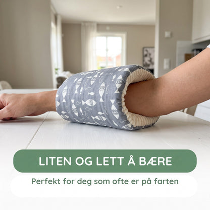 Armputen på underarmen, liten og lett å bære
