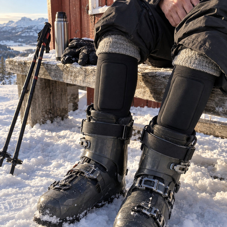Trykket fra skistøvelen mot skinnebeinet er det som gjør skidag tre til den lengste.