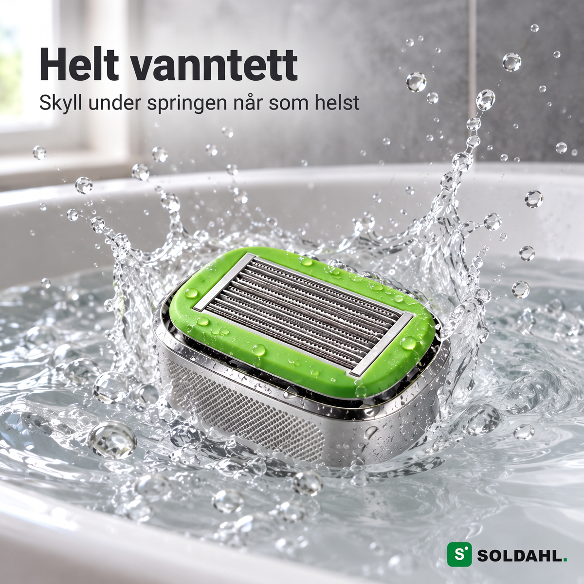 Blankrak er helt vanntett og kan skylles under kranen