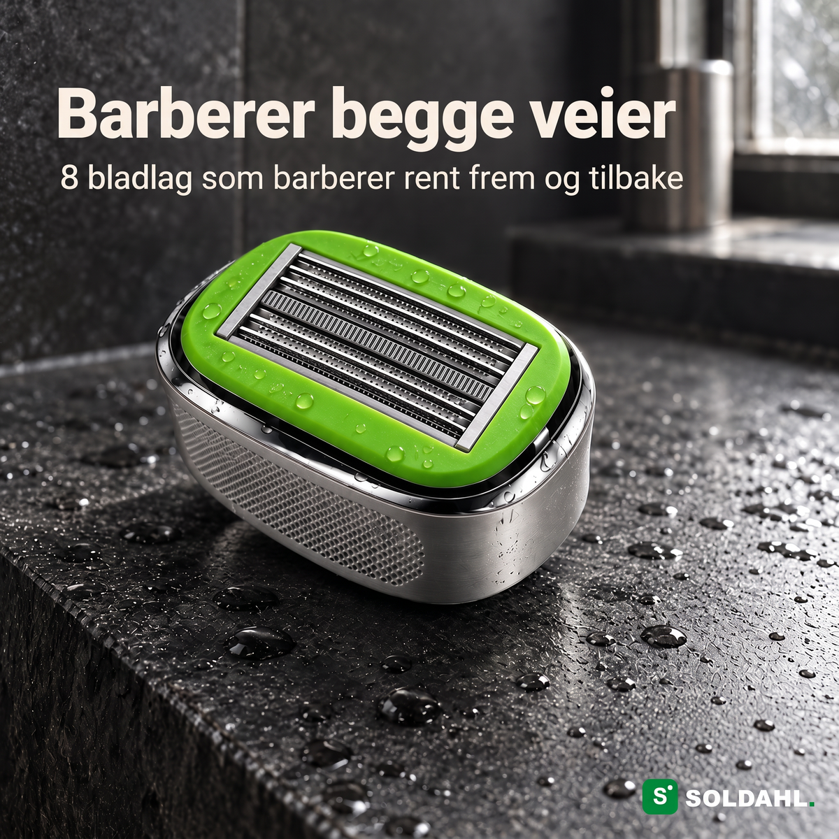 Blankrak har 8 bladlag som barberer begge veier