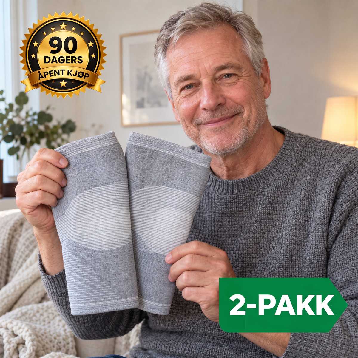 Soldahl Ledkraft, kompresjonsbånd for kne, par