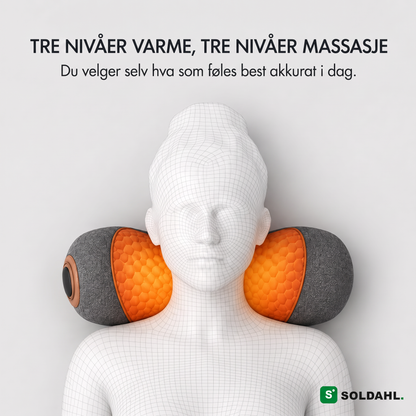 Soldahl® Nackvila, tre nivåer varme og tre nivåer massasje