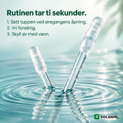 Rutinen tar ti sekunder: to pinner i vann med tre korte steg