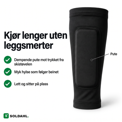Kjør lenger uten vondt i leggene, svart Støvelro med dempende pute