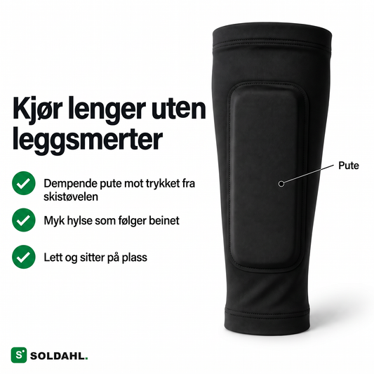 Kjør lenger uten vondt i leggene, svart Støvelro med dempende pute