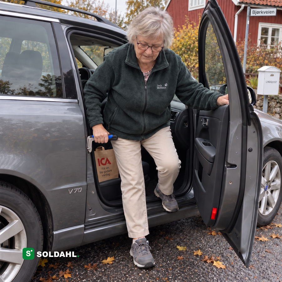 Reis deg ut av bilen ved egen kraft. Uten å be om en hånd.