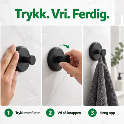 Trykk, vri, ferdig: slik monteres Kvarsitt