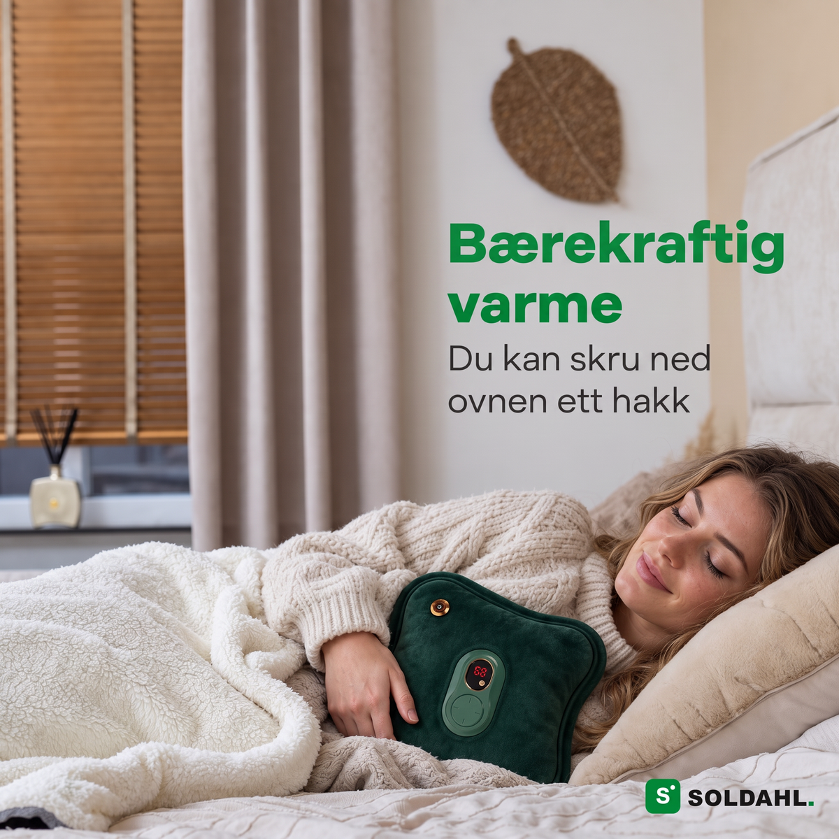 Varmeflaske i sengen