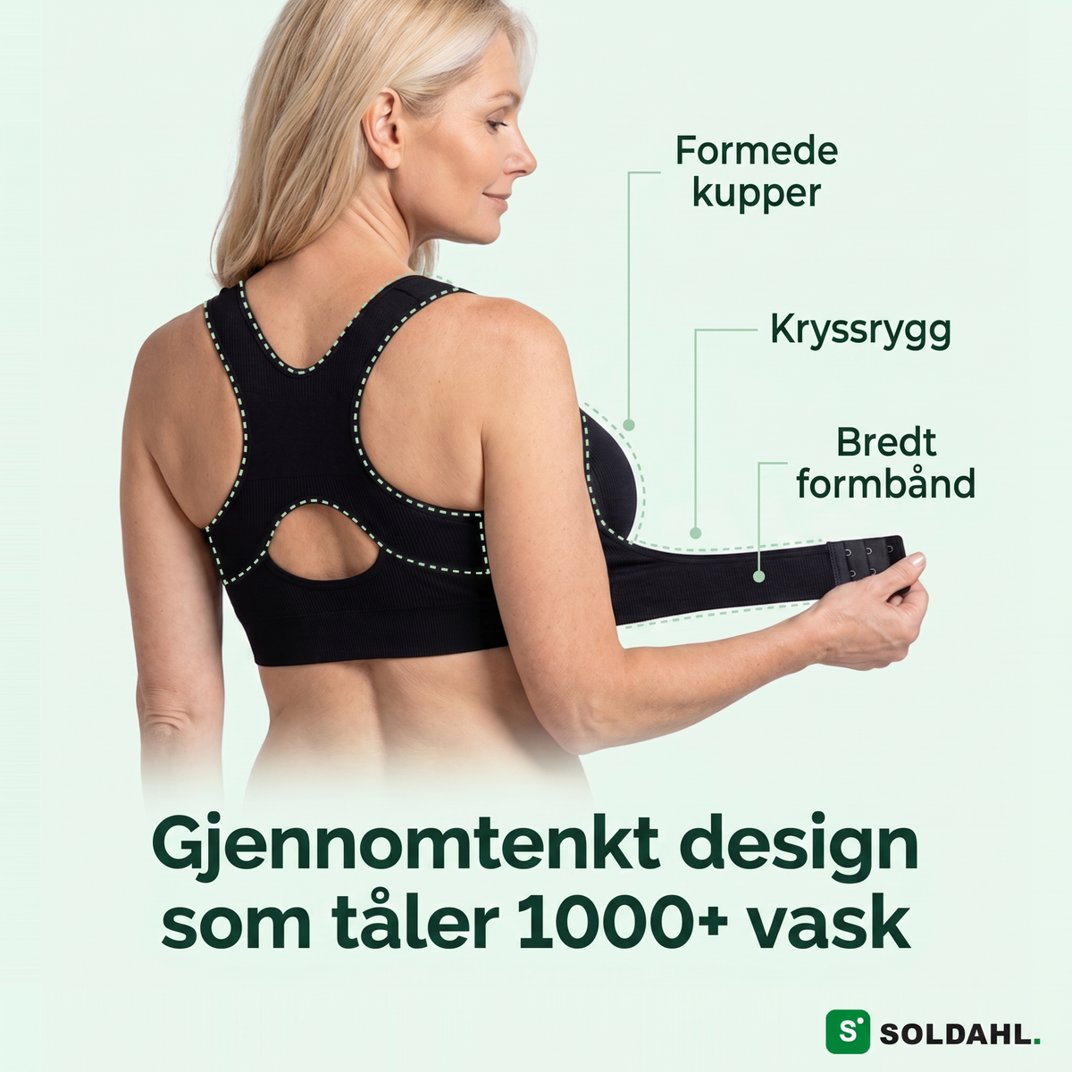 Gjennomtenkt design som tåler 1000+ vask