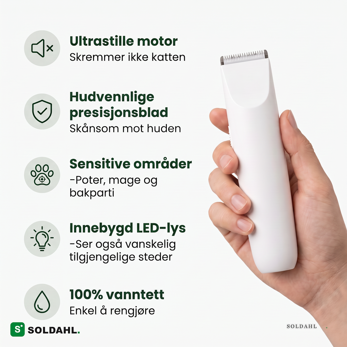 Fordeler med Soldahl Kattepelstrimmer