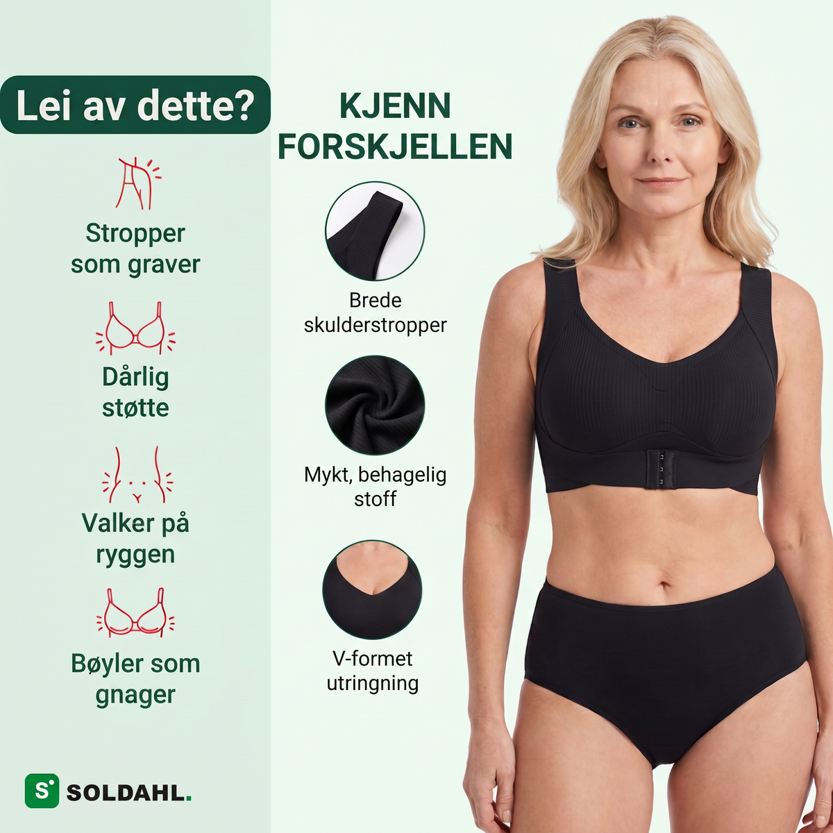 Kjenn forskjellen fra en vanlig BH