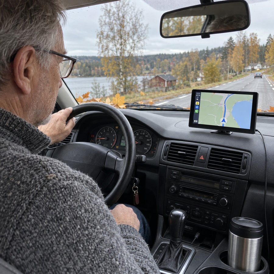 Bilen går fint. Det er skjermen som har stått fast i 2012.