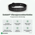 Soldahl vibrasjonsvekkerklokke for tungsovere