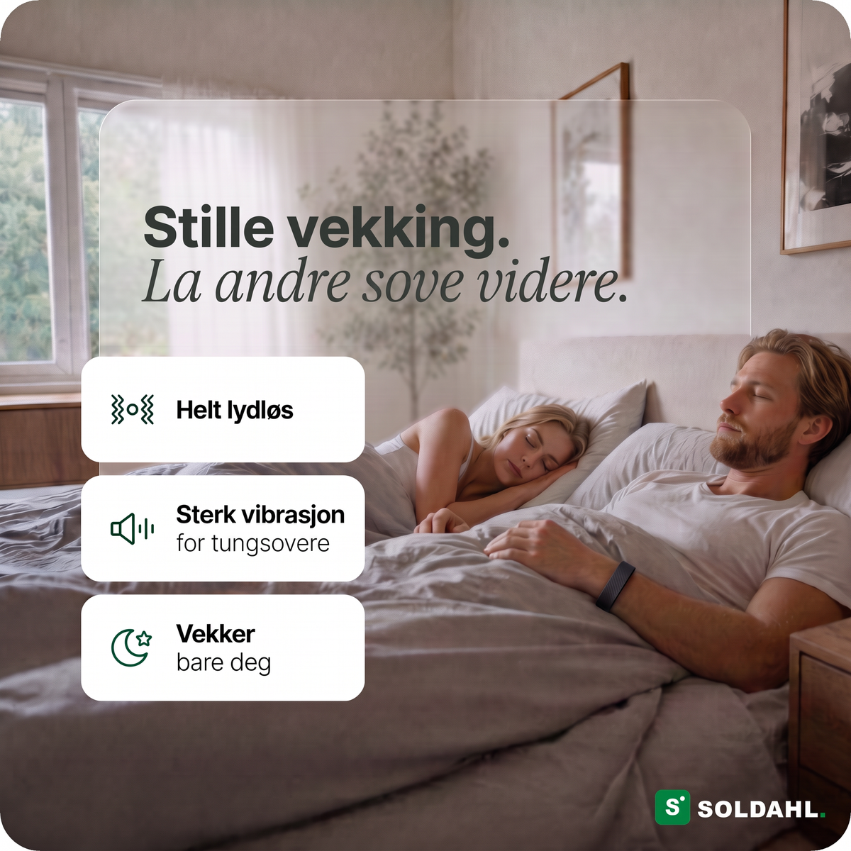 Stille vekking, la andre sove videre