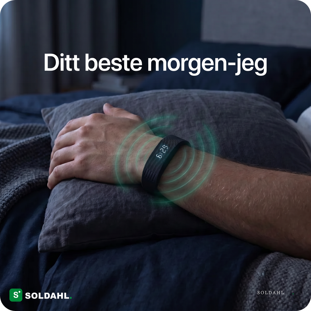 Vibrasjonsvekkerklokke på håndleddet